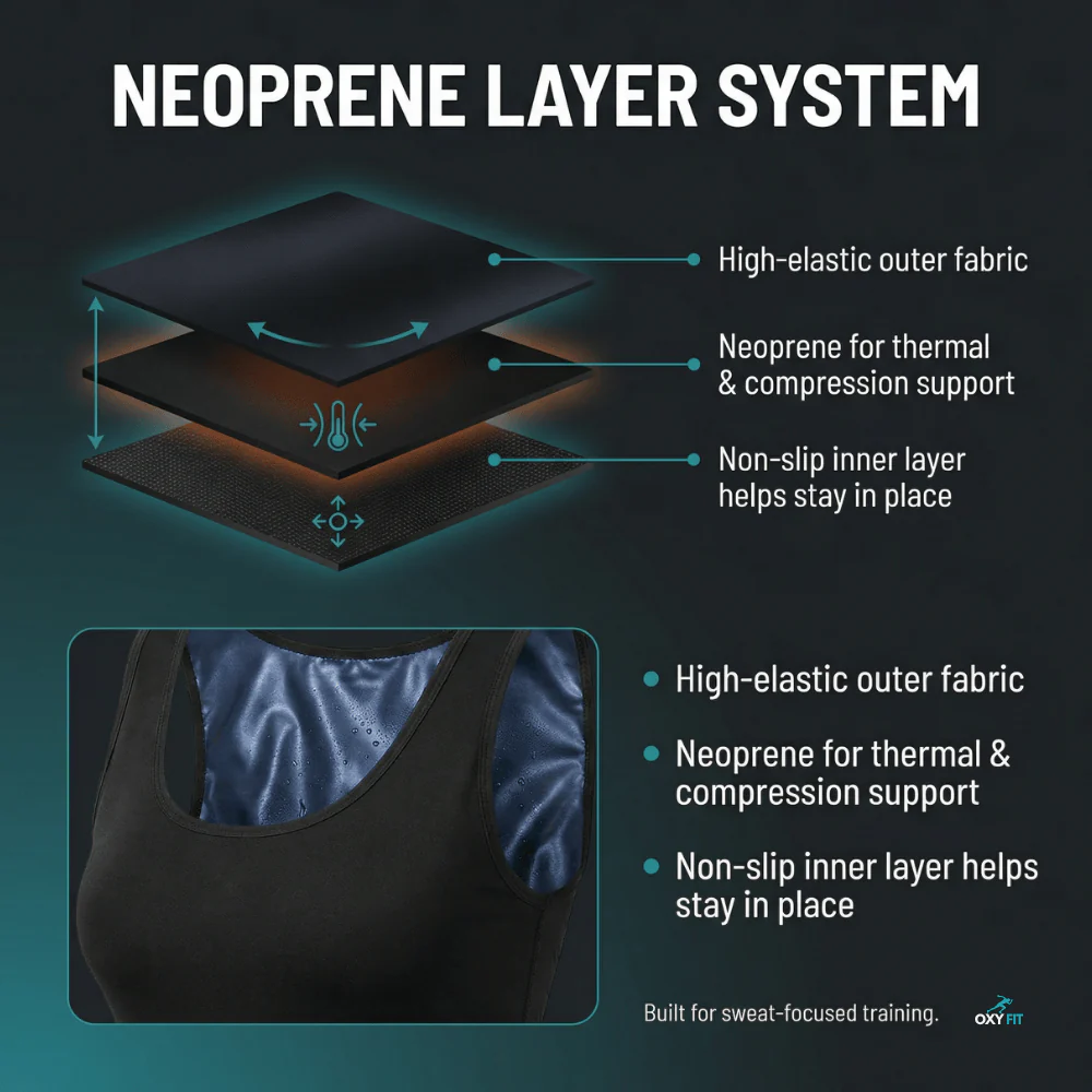 OXYFIT™ Sauna T-Shirt - Neoprene Layer System - Image 4