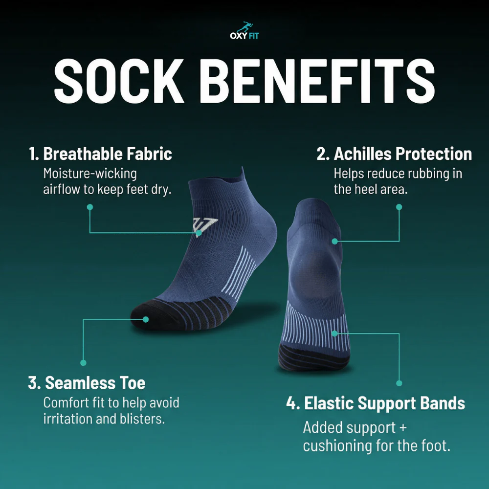 OXYFIT™ Compression Running Socks - Image 14